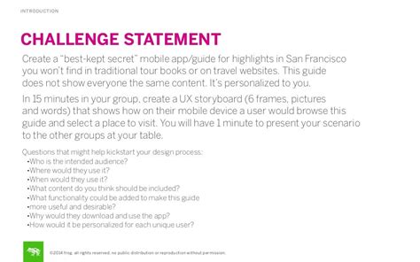 how to write a challenge statement