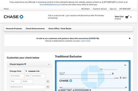 how to write a chase check example