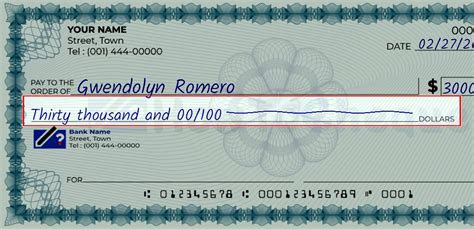 how to write a check 30000 in words