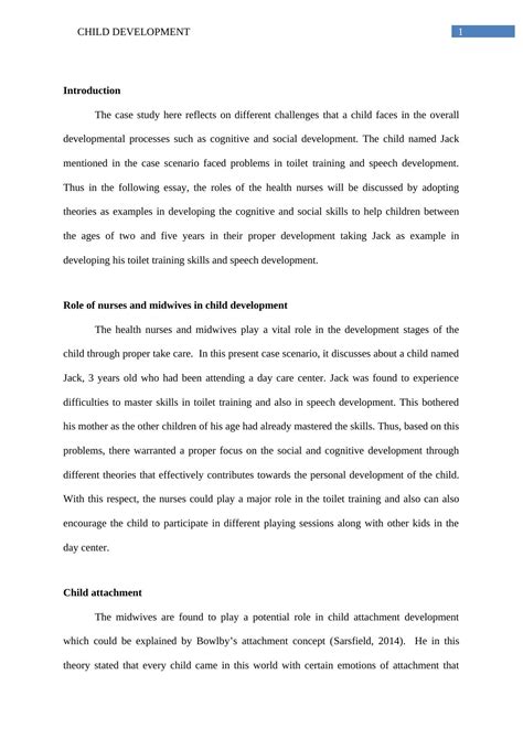 how to write a child study
