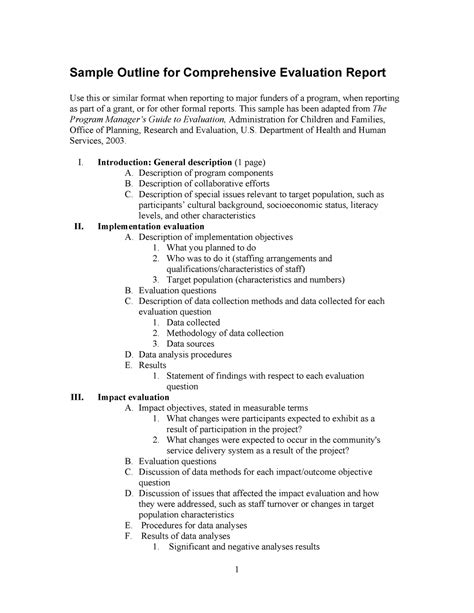 how to write a comprehensive analysis