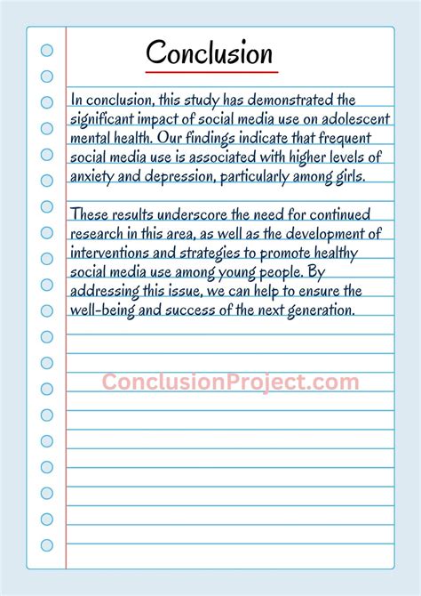 how to write a conclusion for a research project