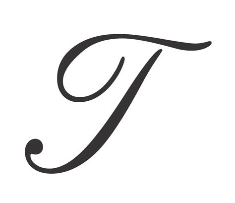 how to write a cursive uppercase t