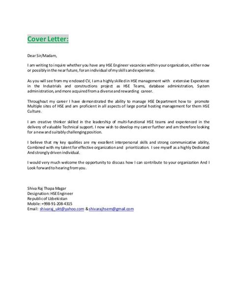 how to write a cv for attachment application