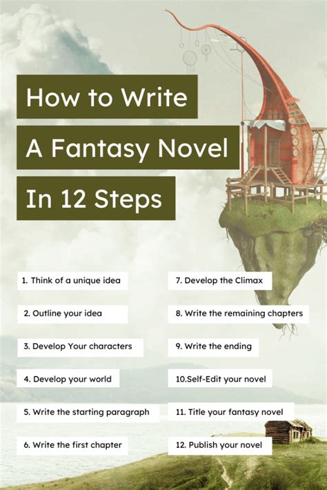 how to write a fantasy book step by step