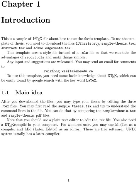 how to write a good introduction for a master thesis