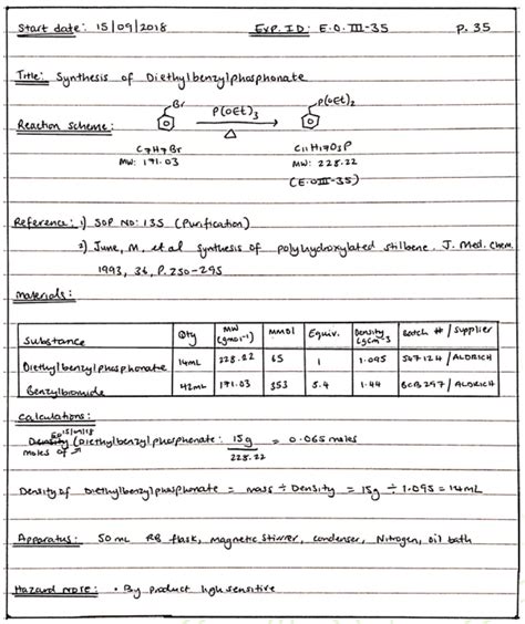 how to write a good lab notebook