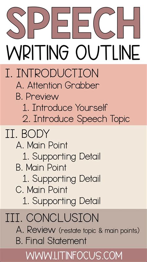 how to write a good speech structure