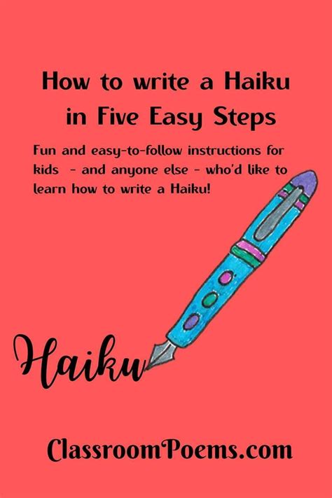 how to write a haiku easy