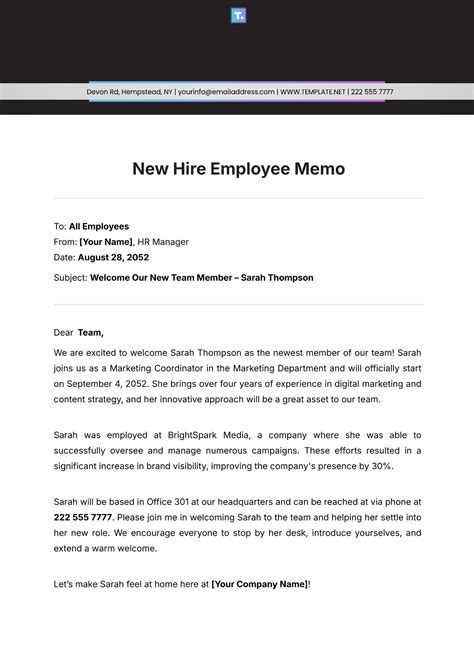 How To Write A Hiring Memo