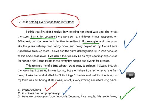 how to write a journal entry format
