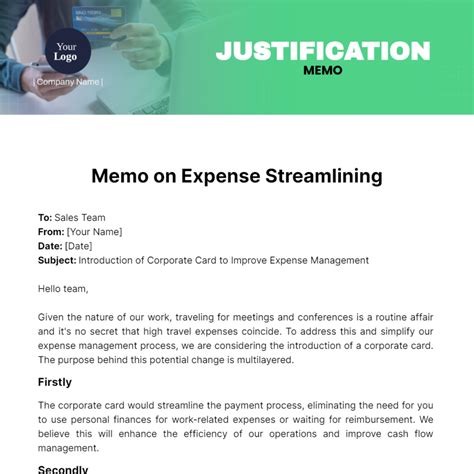 How To Write A Justification Memo