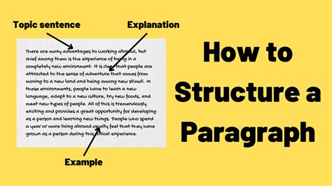 how to write a language and structure paragraph