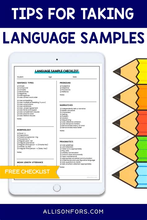 how to write a language sample analysis