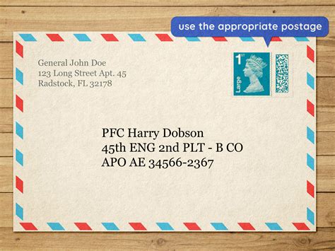 how to write a letter example envelope