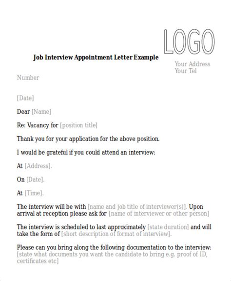 how to write a letter requesting an appointment for an interview