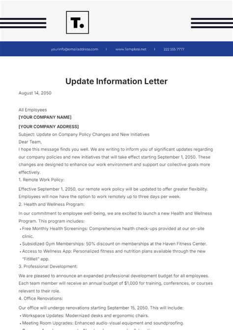 How To Write A Letter Requesting An Update