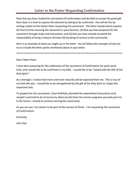 how to write a letter requesting for confirmation