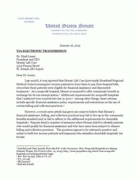 how to write a letter to a state senator