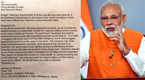 how to write a letter to modi