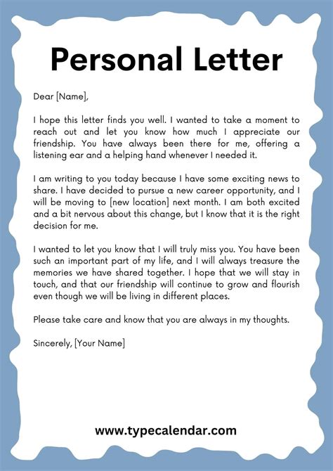 how to write a letter to someone in the future