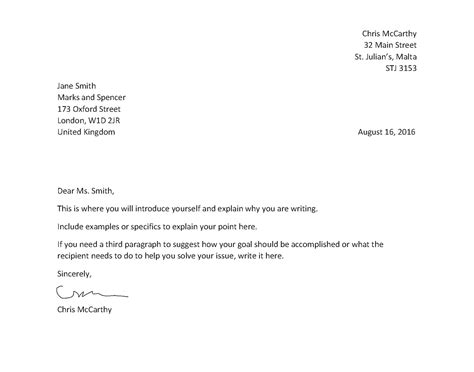 how to write a letter with date