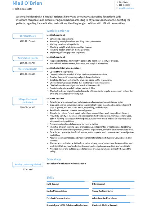 how to write a medical assistant resume with no experience