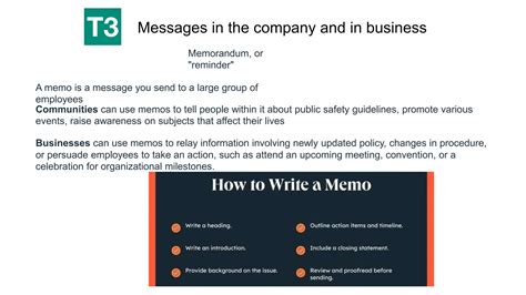 How To Write A Memo Ppt