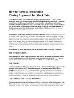 how to write a mock trial
