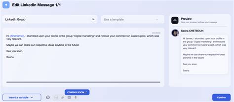 how to write a networking message on linkedin