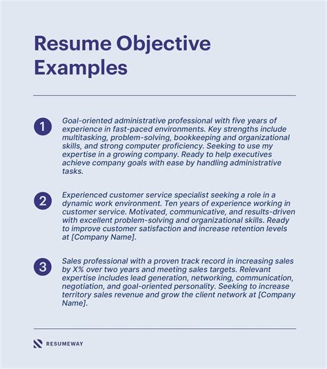 how to write a objective for resume