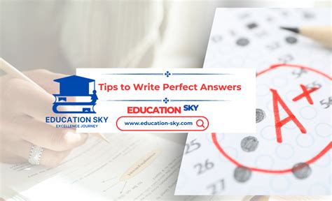 how to write a perfect answer in english