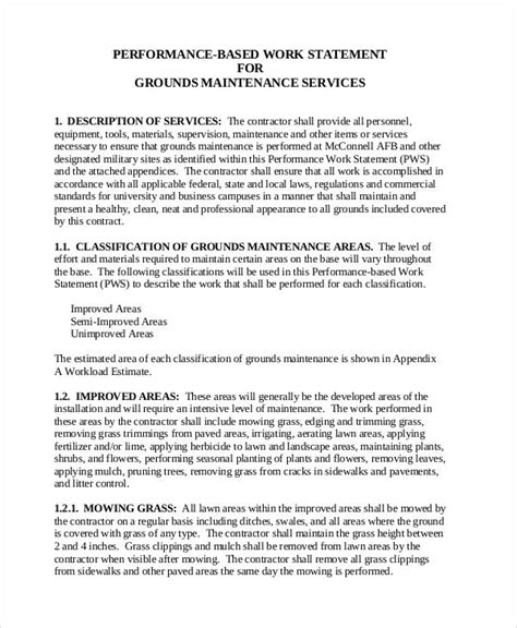 how to write a performance statement