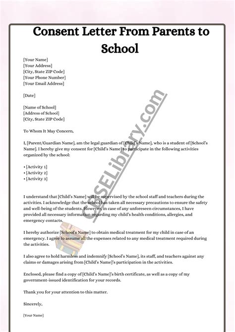 how to write a permission letter in a school