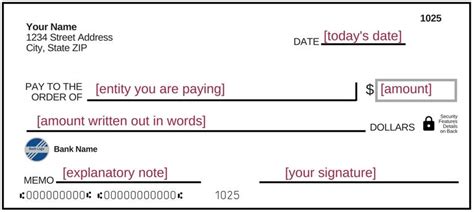 how to write a personal check to someone else