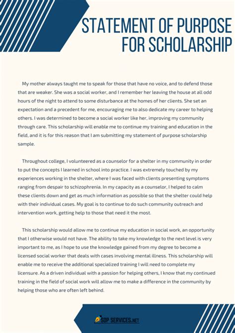 how to write a personal statement for a scholarship pdf
