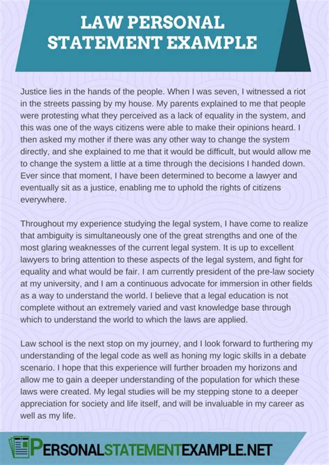 how to write a personal statement for masters in law