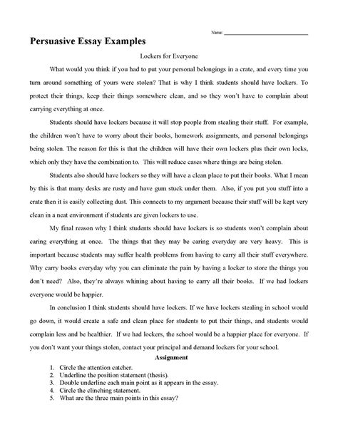 how to write a persuasive statement