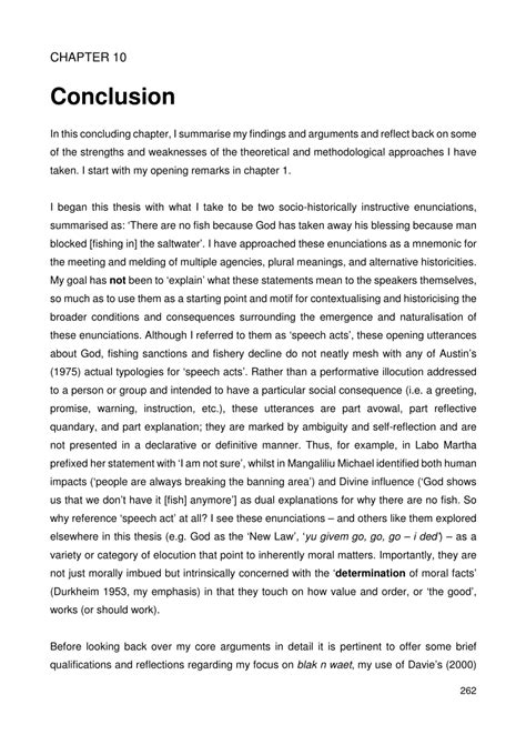 how to write a phd conclusion