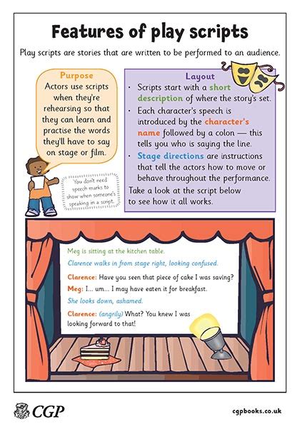 how to write a play script for grade 3