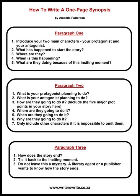 how to write a plot summary for a book