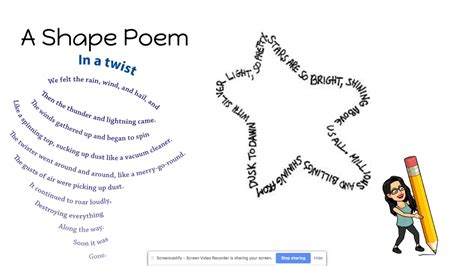 How To Write A Poem In A Shape