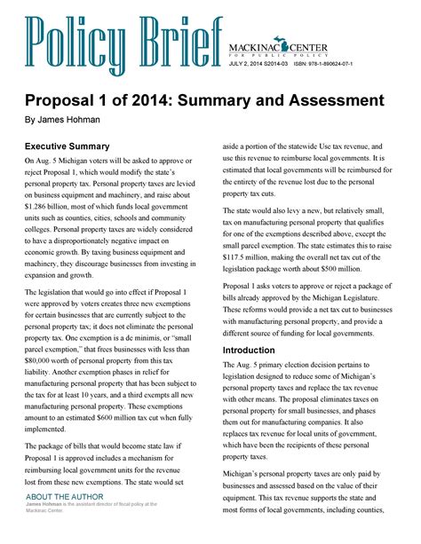 how to write a policy report example