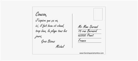 how to write a postcard in spanish
