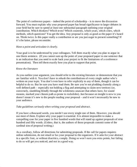 how to write a presentation proposal