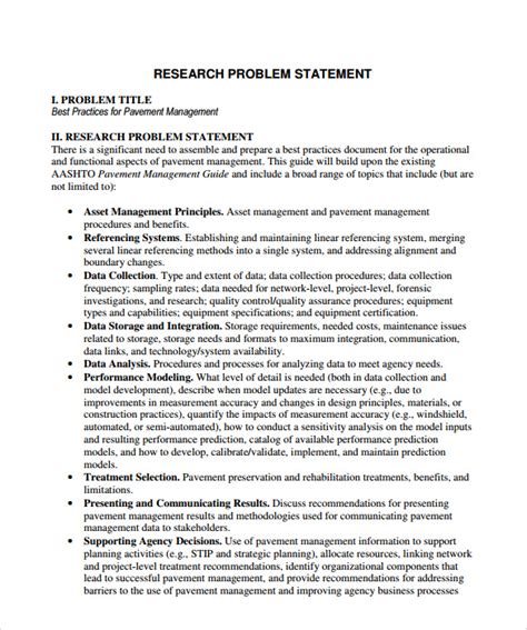 how to write a problem statement in research pdf