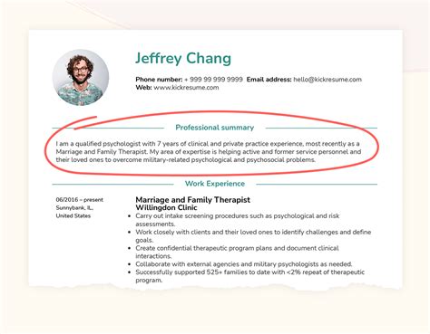how to write a professional summary about yourself