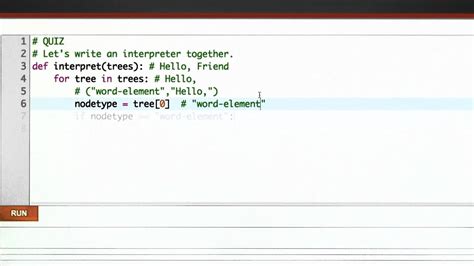 how to write a programming language interpreter
