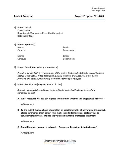 how to write a project proposal outline
