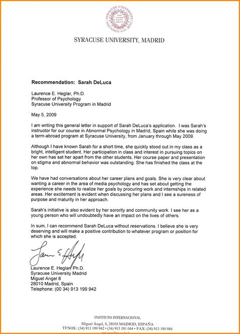 how to write a reference letter for a master's program